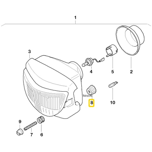 横方向調整ダイヤル 63127654274