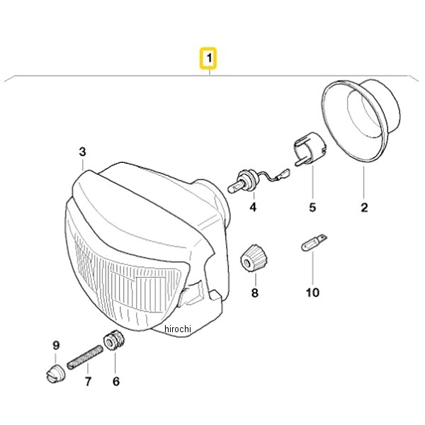 ヘッドライト 63127691002