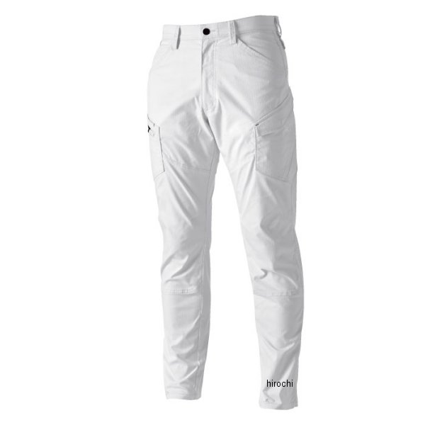 ストレッチ RIP STOP メンズカーゴパンツ 白