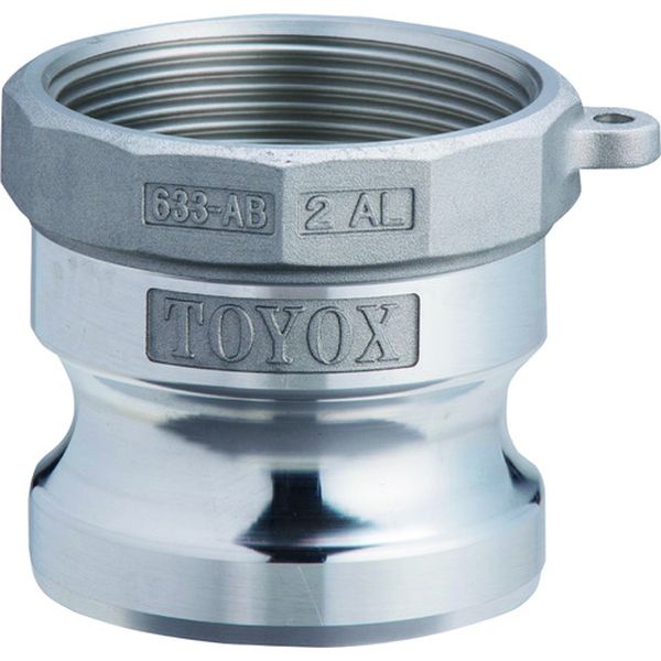 トヨックス   カムロック アダプター 雌ネジ 4インチ AL