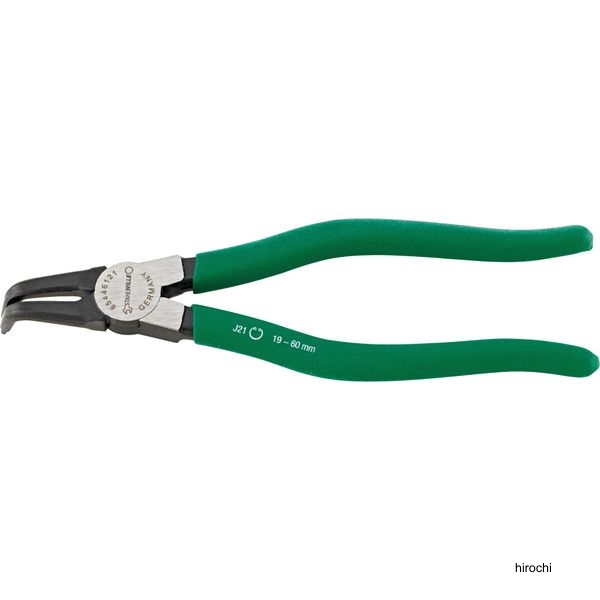 STAHLWILLE スナップリングプライヤー 90°先曲ガリタイプ サイズJ21×先端1.8mm