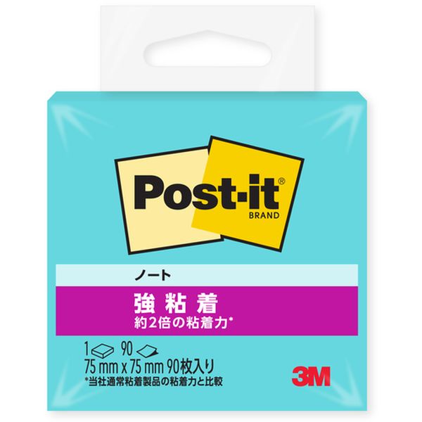654SSAQ  ポストイット(R) 強粘着ノート  アクアスプラッシュ