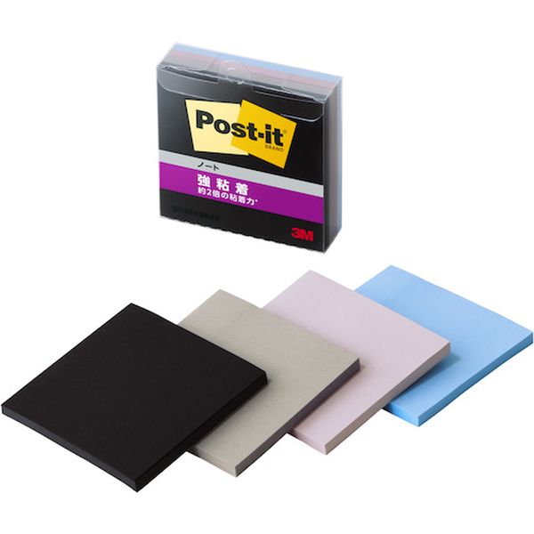 654SSMC9 607-0922  ポスト・イット 強粘着ノート マルチカラー9