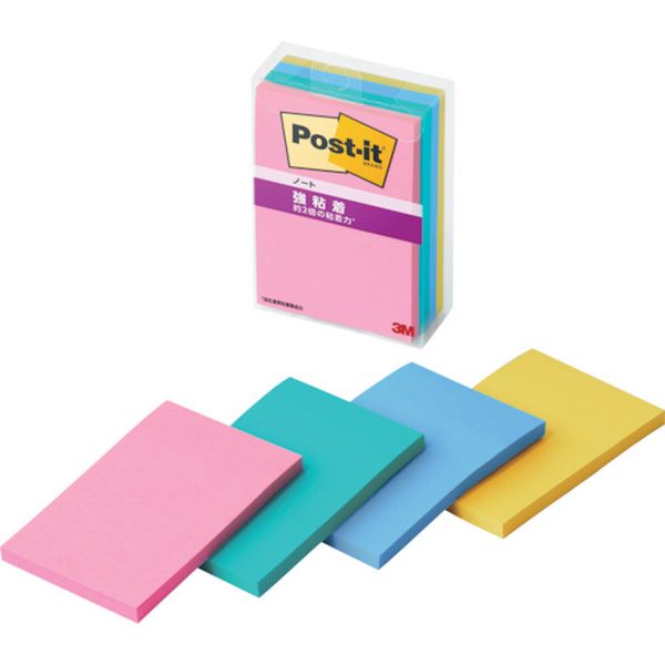 656SSMC3N 607-2436  ポスト・イット 強粘着ノート マルチカラー3
