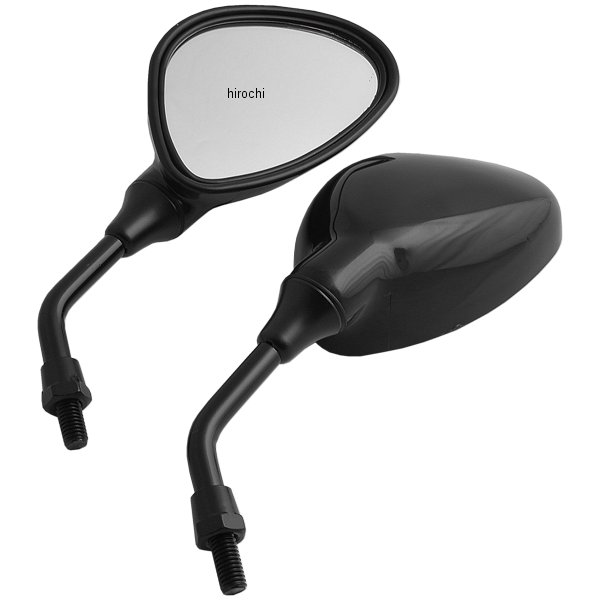 スマートミニミラー 8mm ブラック/右側逆ネジタイプ 左右セット