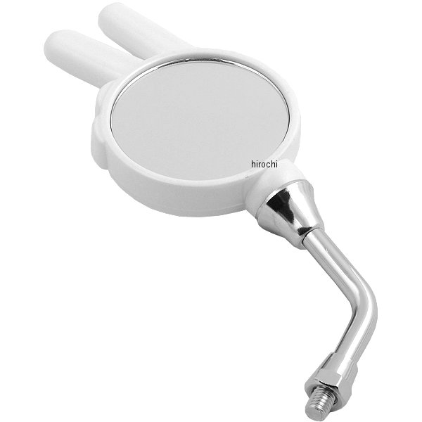 じゃんけんミラー 8mm ホワイト 左側 汎用