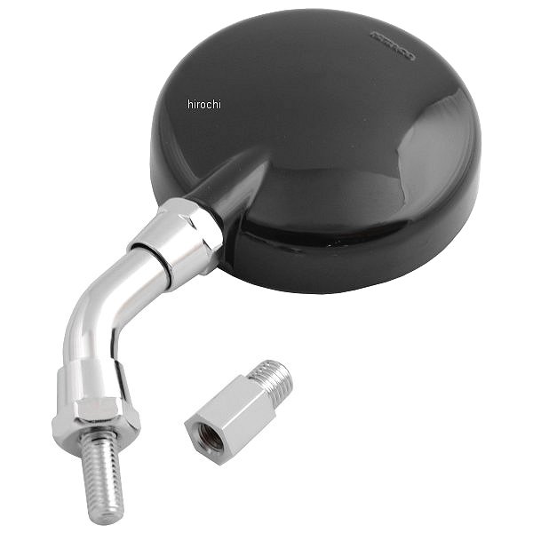 ショート丸ミニミラー ブラック