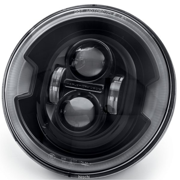 7インチ デーメーカー プロジェクターLEDヘッドライト 黒 67700430A