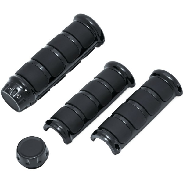 ISO グリップ 黒 ハーレー