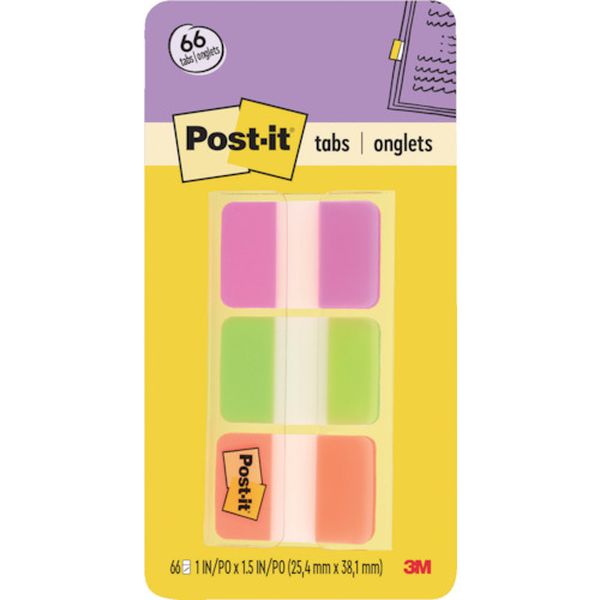 686PGO 402-7698  ポスト・イット 超丈夫なインデックス 38X25.4mm 66枚 3色