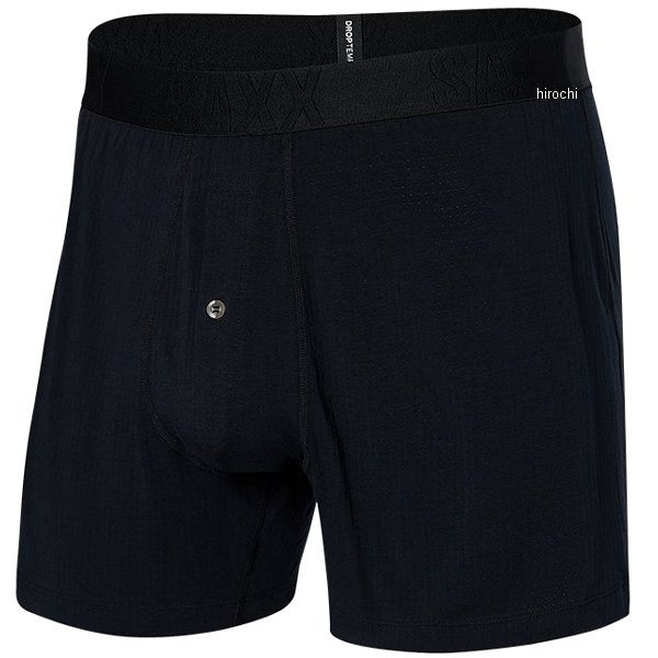 ボクサーブリーフ ドロップテンプクーリングスリープ 前開き BLK Sサイズ