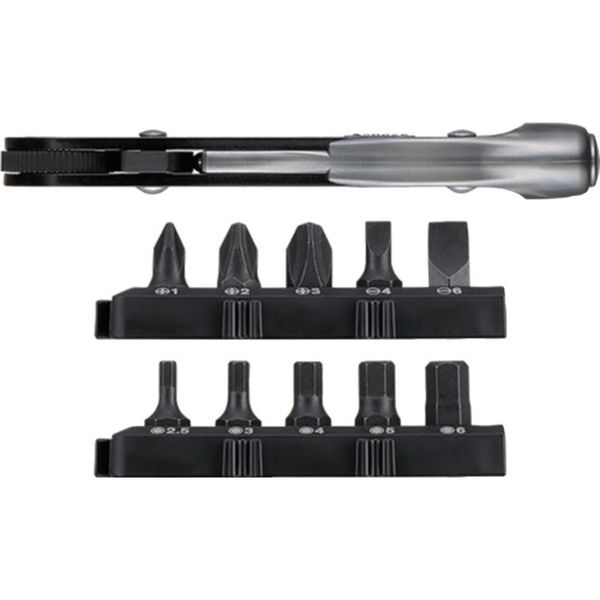 TD25 691-2064   ファインミニラチェット ストレート(ビット10本付)