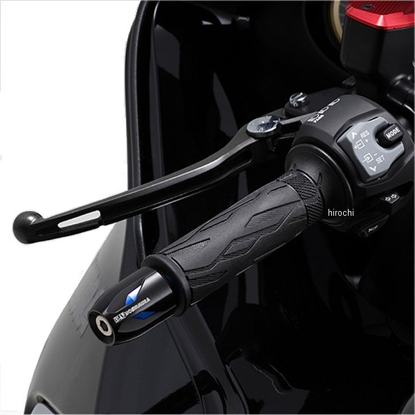 ハンドルバーエンド High Line スズキ汎用 M12 青