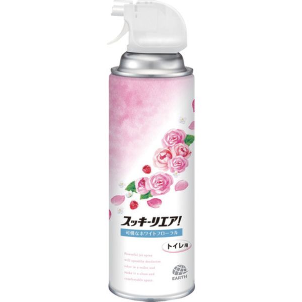 消臭芳香スプレー スッキーリエア！トイレ用 可憐なホワイトフローラル
