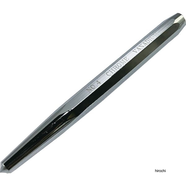 SIGNET センターポンチNo.4 150×8mm 八角胴タイプ CR-V製 ミラーメッキ