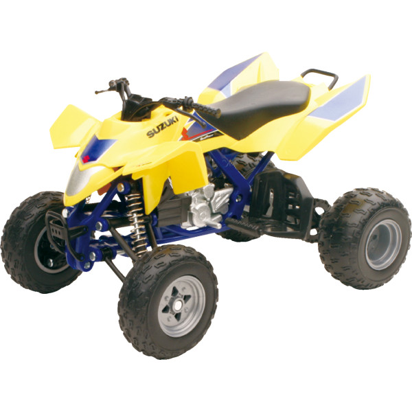 ミニ スズキ クアドレーサー R450 ATV 1:12 スケール 黄/青/黒