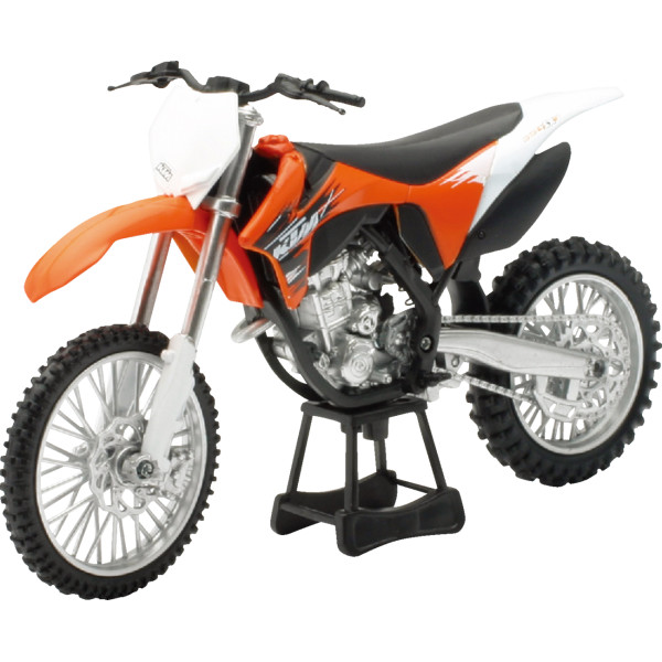 ミニ KTM 350 SX-F ダートバイク 1:12 スケール オレンジ/黒/白
