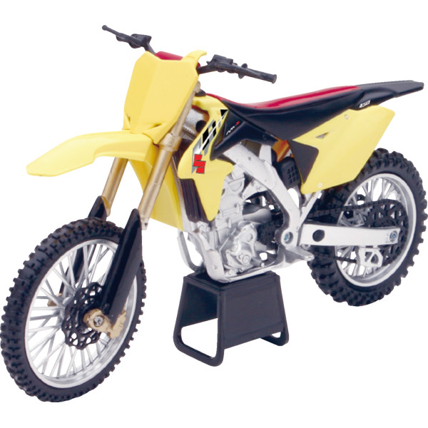 ミニ スズキ RM-Z 450 ダートバイク 1:12 スケール 黄/黒
