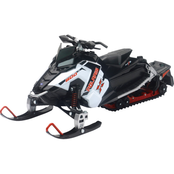 ミニ Polaris Switchback Pro-X 800 スノーモービル 1:16 スケール 白/赤/黒