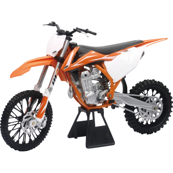 ミニ KTM 450 SX-F ダートバイク 1:6 スケール オレンジ/黒/白