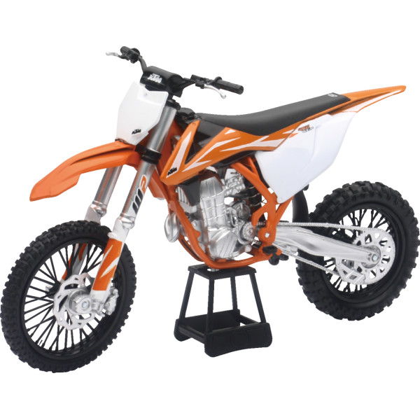 ミニ KTM 450SX-F ダートバイク 1:10 スケール オレンジ/白/黒