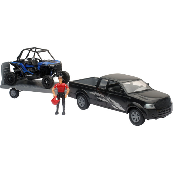 ミニ UTV 付きピックアップトラック 1:18 スケール 青/黒