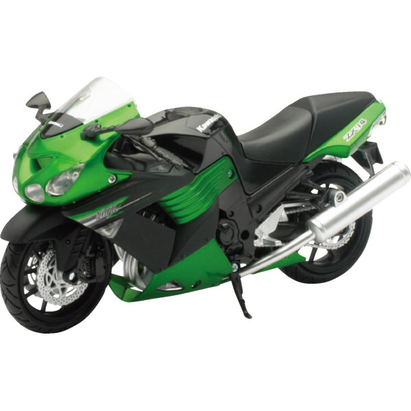ミニ カワサキ ZX-14 スポーツ バイク 1:12 スケール 緑