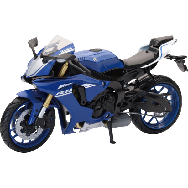 ミニ ヤマハ YZF-R1 2016 バイク 1:12 スケール 青/黒