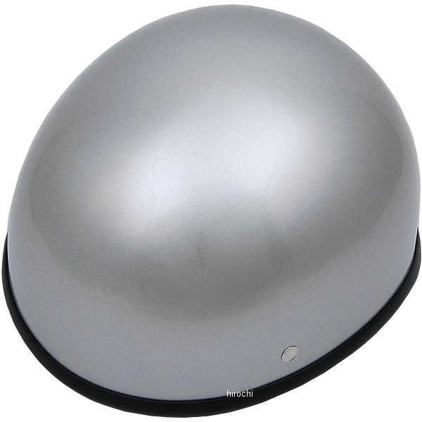 ハーフヘルメット ダックテール シルバー フリーサイズ(57-60cm未満)