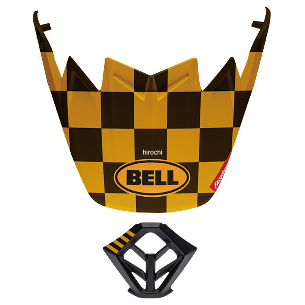 MOTO−9 バイザー&マウスピースキット FLEX MIPS ファストハウス 4ストライプ マットホワイト 黒