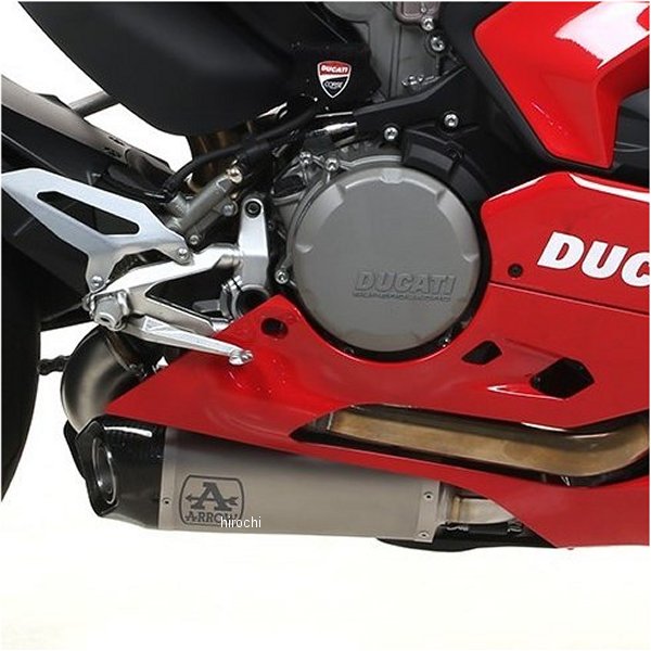 スリップオンマフラー WORKS デュアル 20年-21年 トライアンフ Thruxton1200RS チタン/カーボンエンド