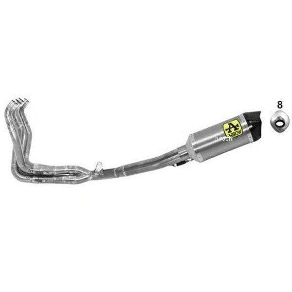 フルエキゾースト コンペティション RACE TECH ハイマウント 17年-20年 GSX-S750 チタン/カーボンエンド