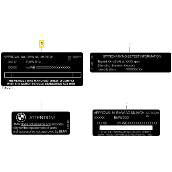 型式プレート 71247722316