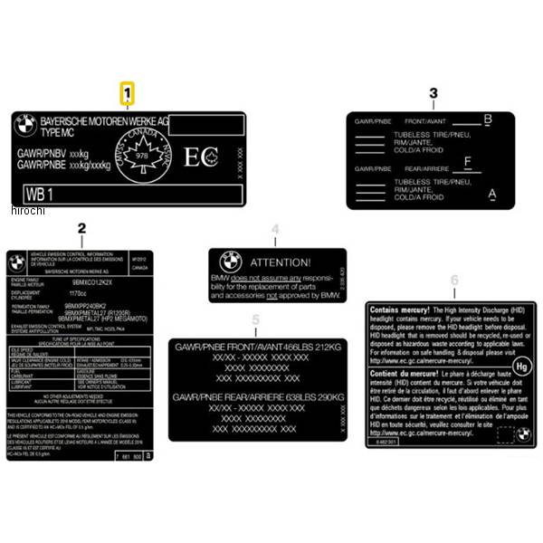 型式プレート 71248382766