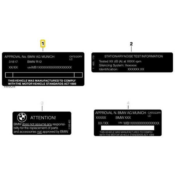 型式プレート 71248382771