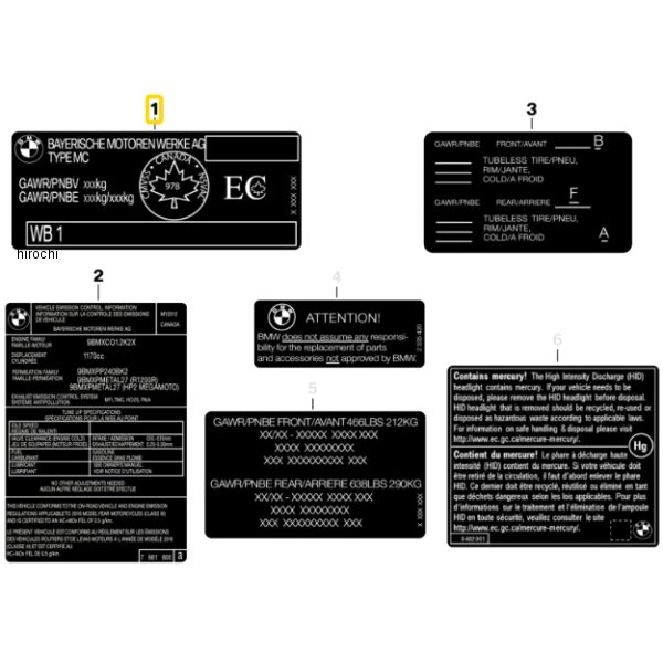 型式プレート 71248388781