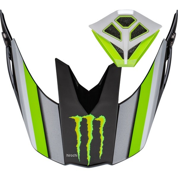 MT-10 バイザー&マウスピース グロスブラック/グリーン