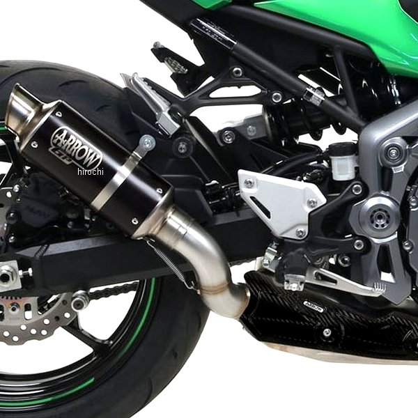スリップオンマフラー GP2 17年-18年 Z900 ニクロムダーク/ステンレスエンド