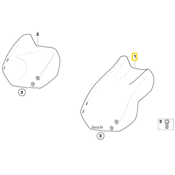 ウィンドシールド 71607688283