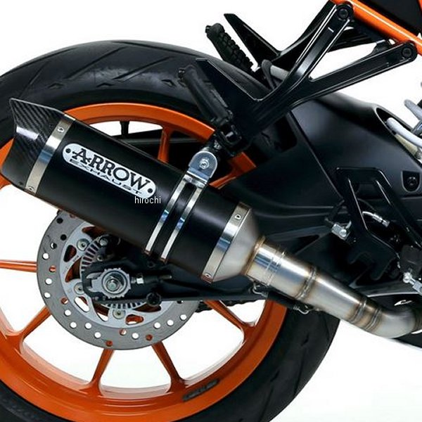 スリップオンマフラー THUNDER 15年-16年 KTM RC390 アルミダーク/カーボンエンド