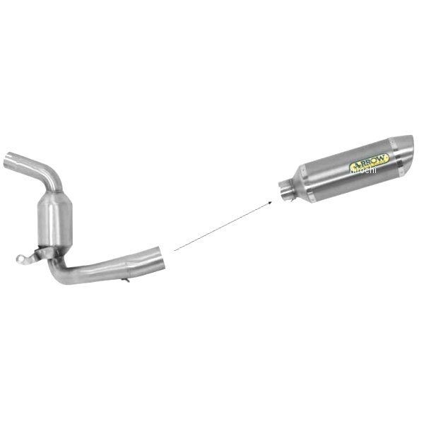 スリップオンマフラー THUNDER 触媒有り 15年-16年 KTM RC390 アルミ/ステンレスエンド