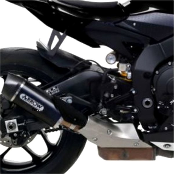 スリップオンマフラー INDY RACE 触媒無し 15年-16年 YZF-R1 アルミダーク/カーボンエンド