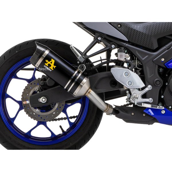 スリップオンマフラー Thunder JMCA 25年 MT-03 アルミダーク