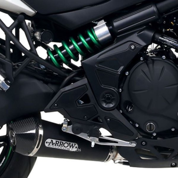 フルエキゾースト X-KONE 触媒有り 17年-20年 Versys650 ニクロムダーク/カーボンエンド