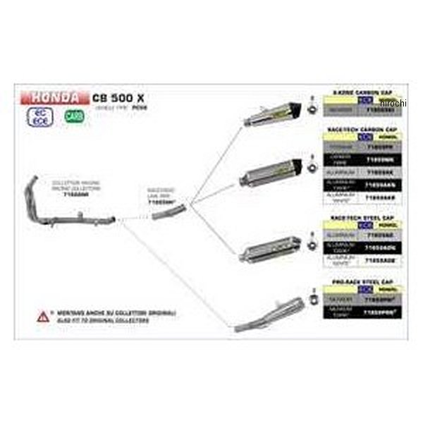 スリップオンマフラー PRO RACE 17年-18年 CBR1000RR ニクロムダーク/ステンレスエンド