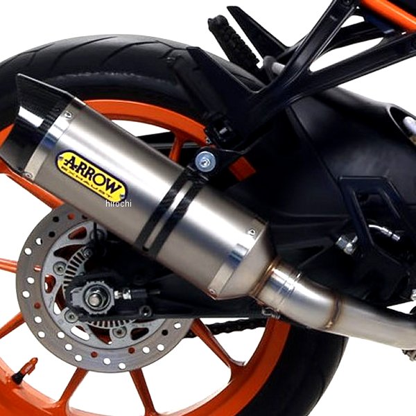 スリップオンマフラー THUNDER 17年-20年 KTM RC125 アルミ/カーボンエンド