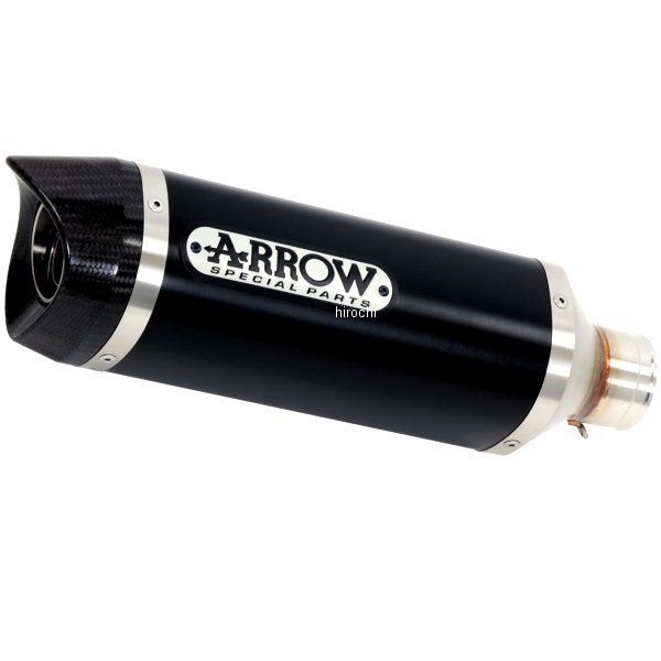 スリップオンマフラー THUNDER 17年-20年 KTM DUKE125 アルミダーク/カーボンエンド