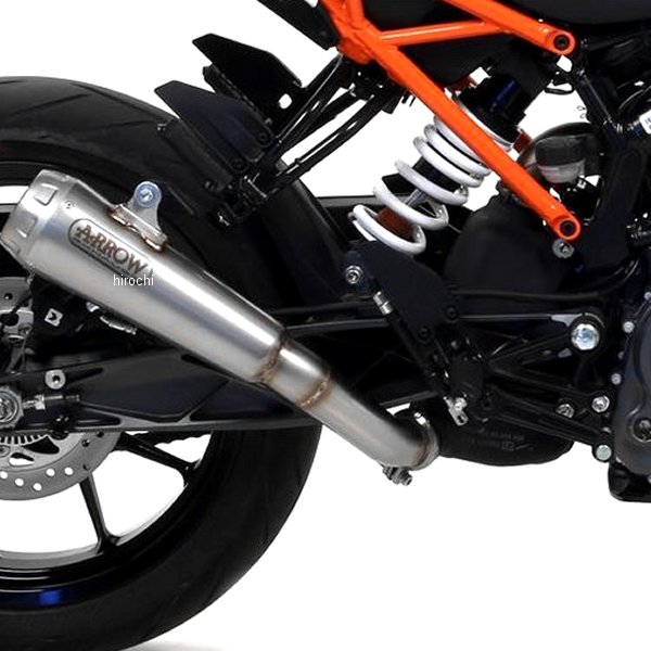 スリップオンマフラー PRO RACE 17年-18年 KTM DUKE125 ニクロム/ステンレスエンド