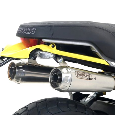 スリップオンマフラー PRO RACE デュアル 18年-19年 ドゥカティ Scrambler1100 ニクロム/ステンレスエンド