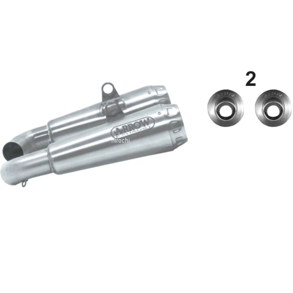 スリップオンマフラー PRO RACE デュアル 19年-20年 ドゥカティ Hypermotard950 ニクロム/ステンレスエンド